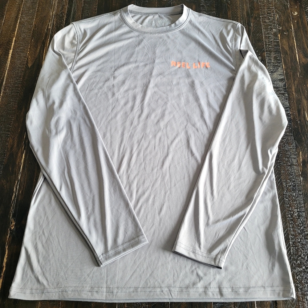 Reel Life Long Sleeve Tee Mens Size Medium